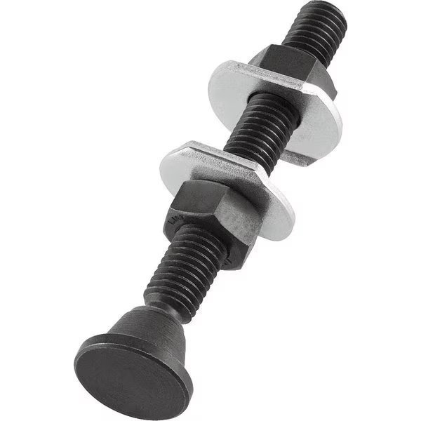 Clamping Spindle W. Swivel Foot, Steel, M=M16X150, Kipp, Mfr#: K0102.16150